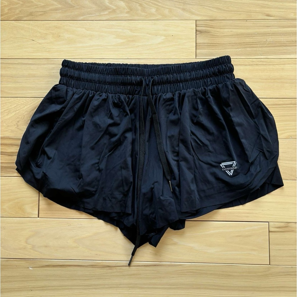 Black Amazon luogongzi flowy shorts size medium